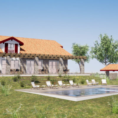 Projet de rénovation d'une ferme basque à Bardos au Pays Basque