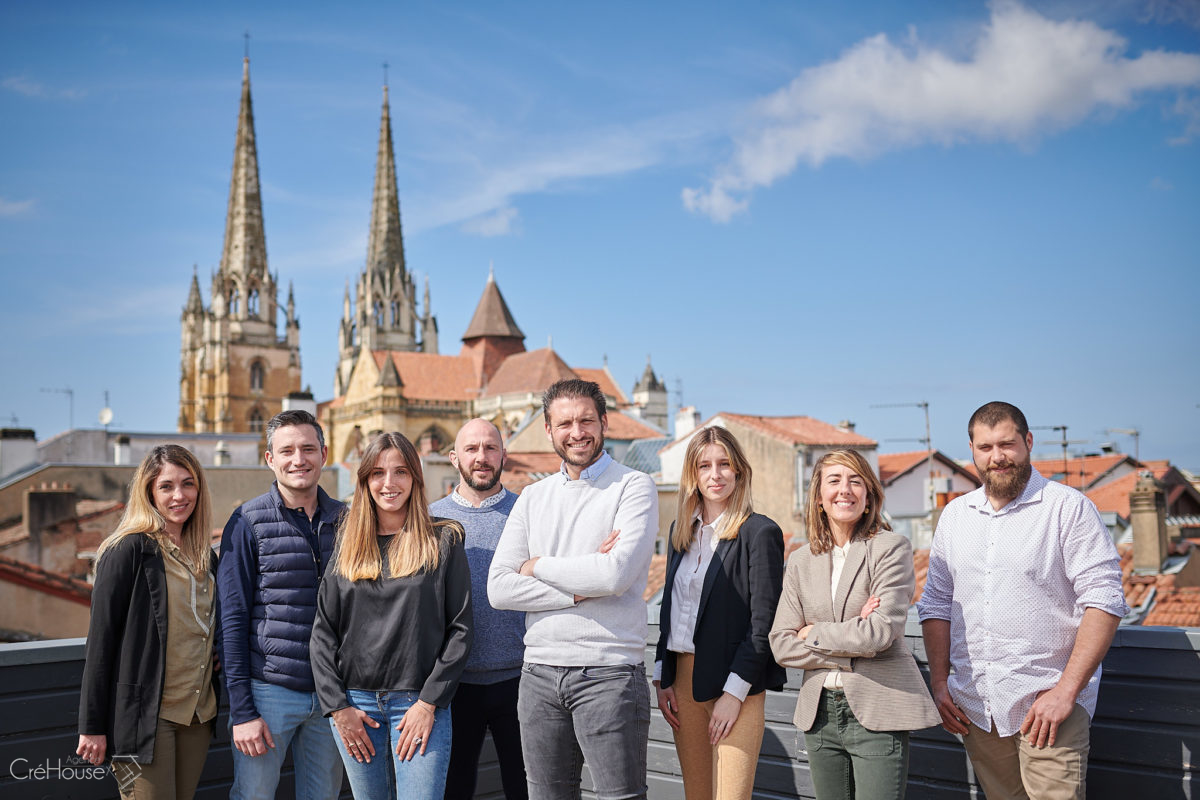 Photo d'équipe de l'agence Créhouse à Bayonne