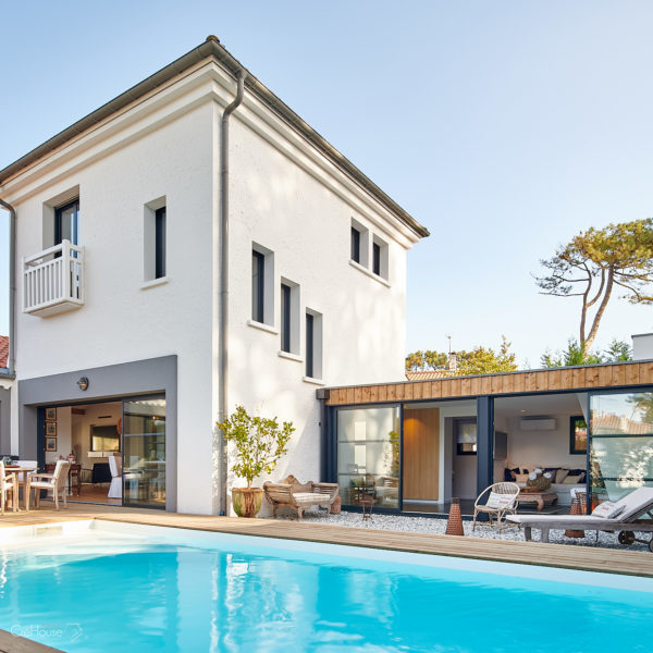 Rénovation d'une maison individuelle et de ses annexes à Anglet Chiberta